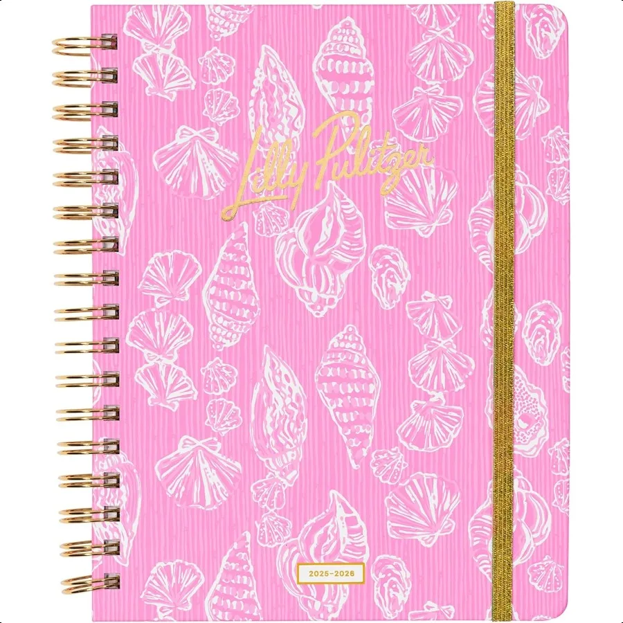 

Large Monthly Planner August 2025 December 2026 Monthly Agenda Calendar Stickers Pockets Spiral Binding Rousseau Pink Cute as S
