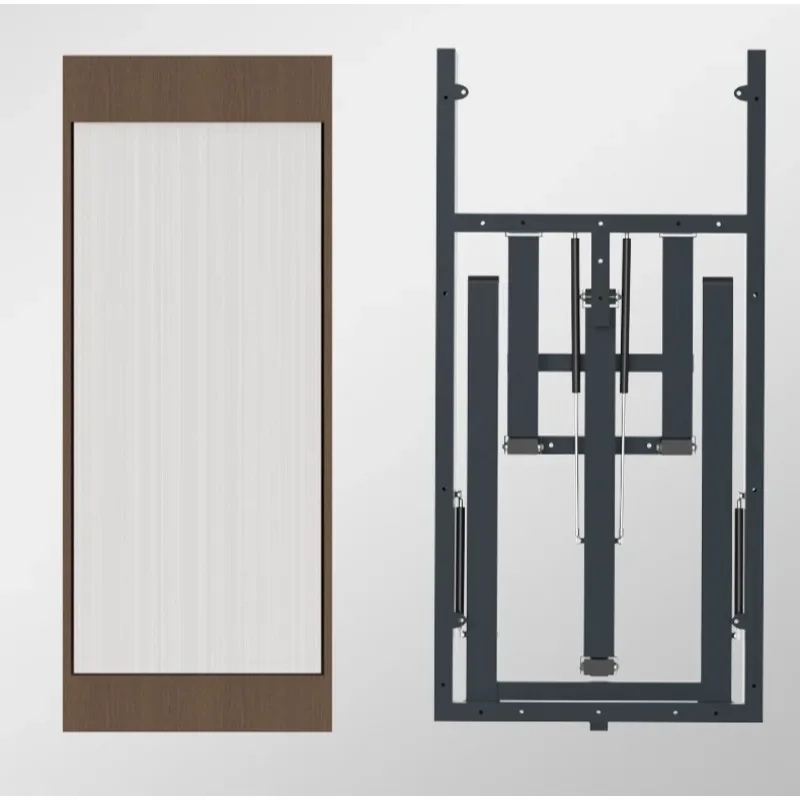 Multifunctional hidden folding dining table, wall-mounted table invisible, telescopic table suitable for multiple scenarios