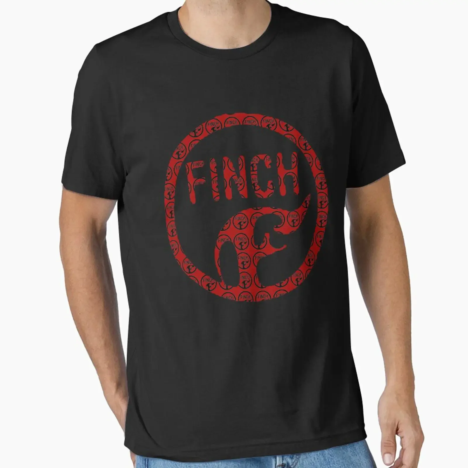 Finch Logo T Shirt designed and sold by justinmcc vintage Washed Comfortable Stretched Versatile Casual graphic
