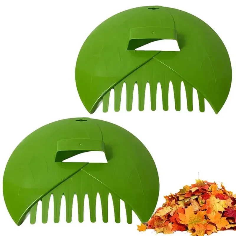 

B03C-Leaves Claw 2Pcs Garden Leaves Scoops Hand Rakes Multipurpose Leaves Cleaning Tongs Large Leaves Collector Leaves Picker
