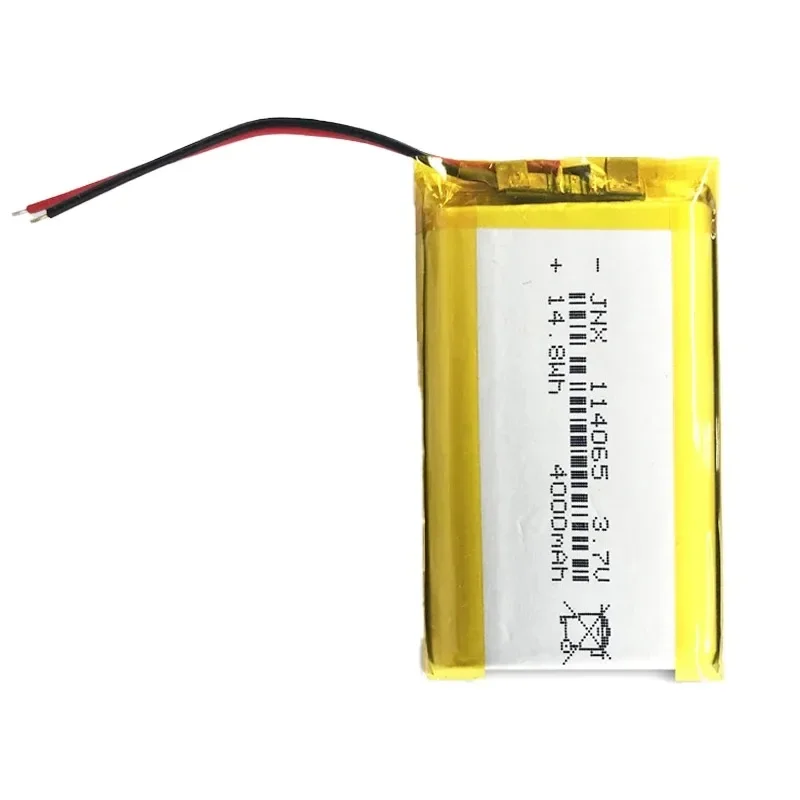 New 3.7V Polymer Lithium Battery 114065 4000mAh Large Capacity Bluetooth Speaker Shaver Beauty Instrument Mobile Power Battery