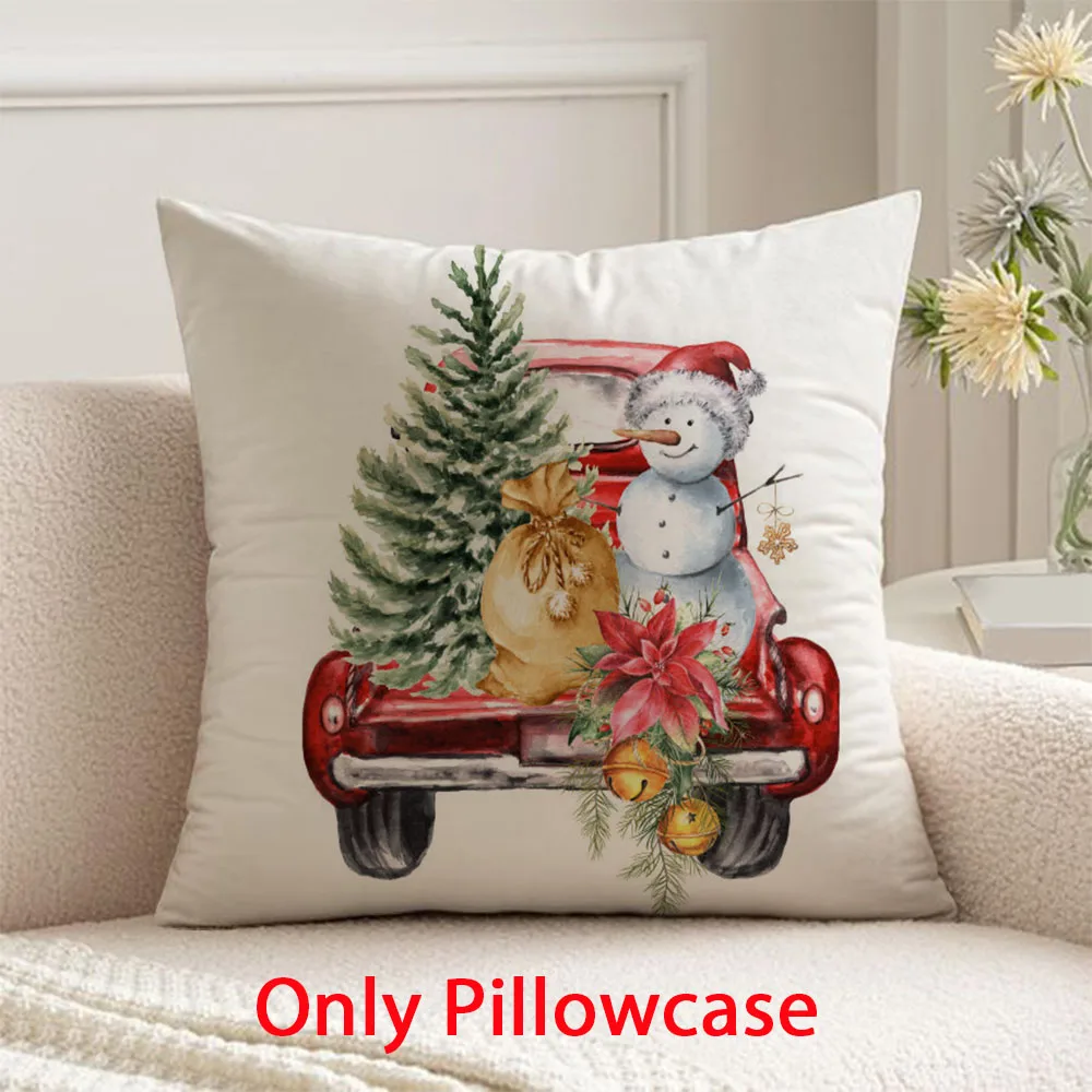 

Christmas Pillow cover fall decorative 45x45 cushions cover for new pillow case winter decorative cushions