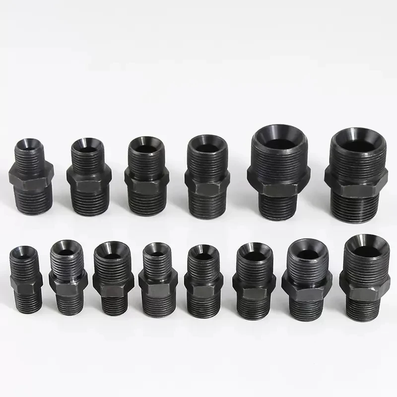 Tubulação de óleo de aço carbono articulações, Polegada Taper Thread, BSP 1/8 \