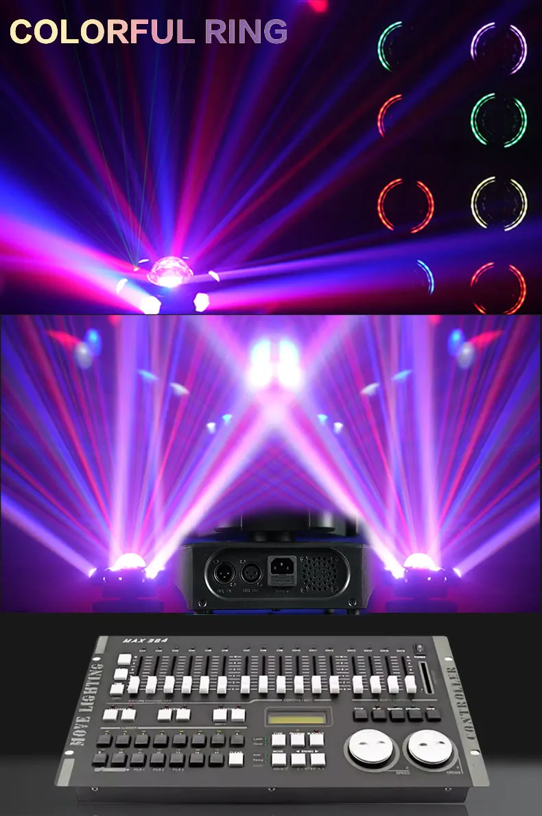 2026 LED RGB Disco Magic Ball Licht DMX Club DJ Bar Stroboskop Musikaktivierte Indoor-Heimparty Romantische Multi-Effekt-Beleuchtung – Detail 5