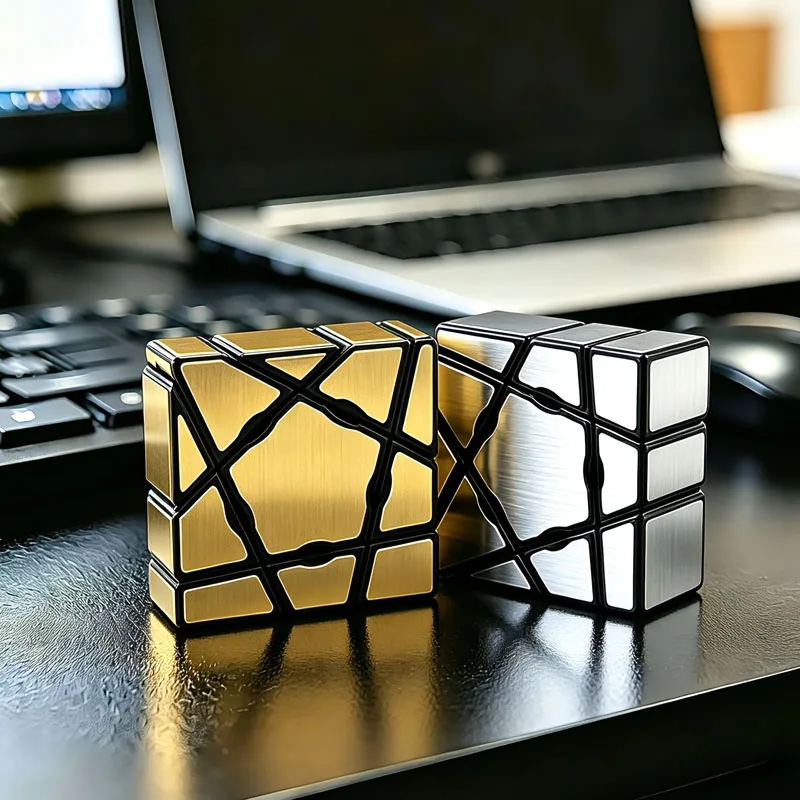 

YJ Magic Ghost Cube 1x3x3 Brain Teaser Puzzle Mirror Speedcube IQ Logic Training For Adults & Kids Educational Toys Best Gifts