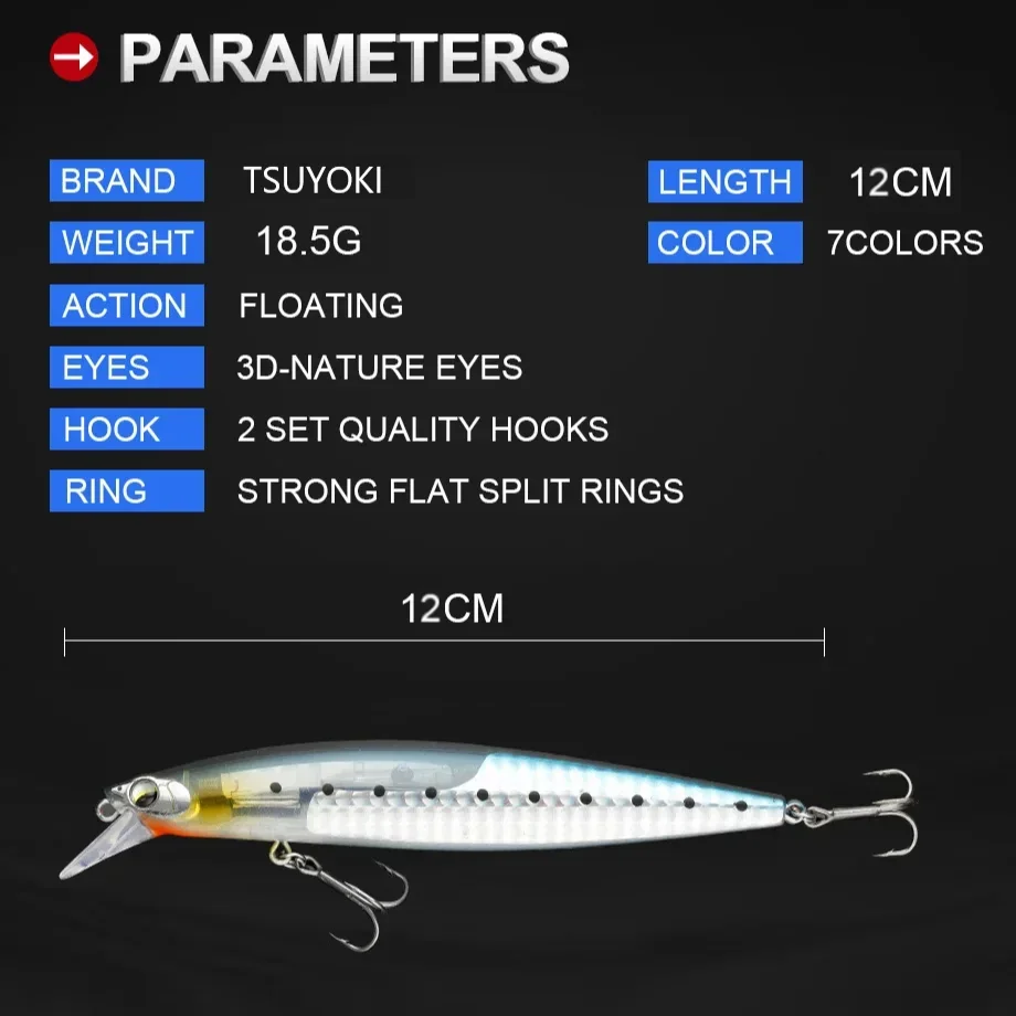 Fangbait Floating Minnow 2024 Long Casting Hard Bait Flash Blade Exsence Slient Assassin 120F Wobblers for Fishing Seabass Trout