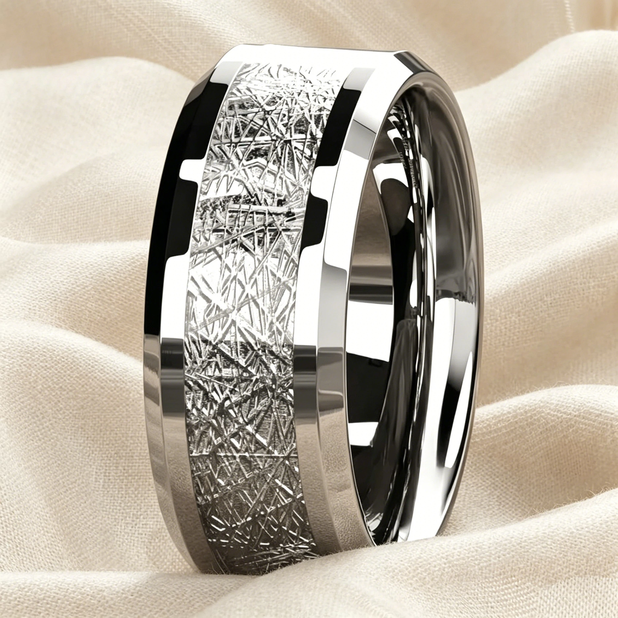 Vintage Weltkarten-Kompass Ring Retro Ozean-Thema Herren Edelstahlring Hochglanzpoliert Nautischer Reisenschmuck Geschenk für Ihn
