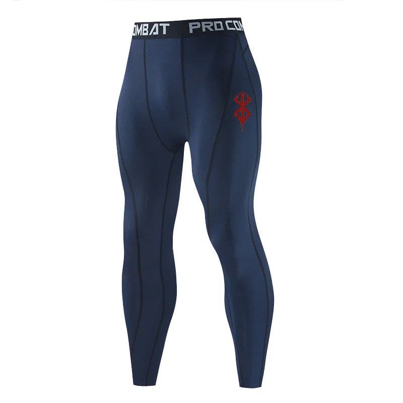 Men's Quick Dry Running Leggings Gym Fitness Tights Workout Training Jogging Sports Pants Fashion Compression sweatpants image 6