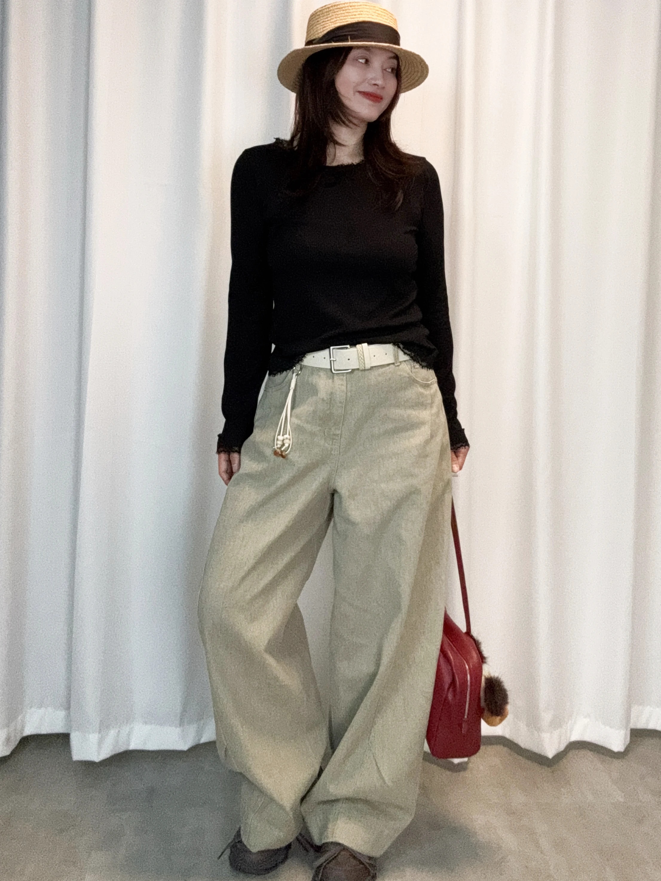 

2026 New Sle Women's Artistic Versatile Loose Fit Dad Jeans High Waist Cotton Denim Pants Wide Leg Bootcut Long Trousers