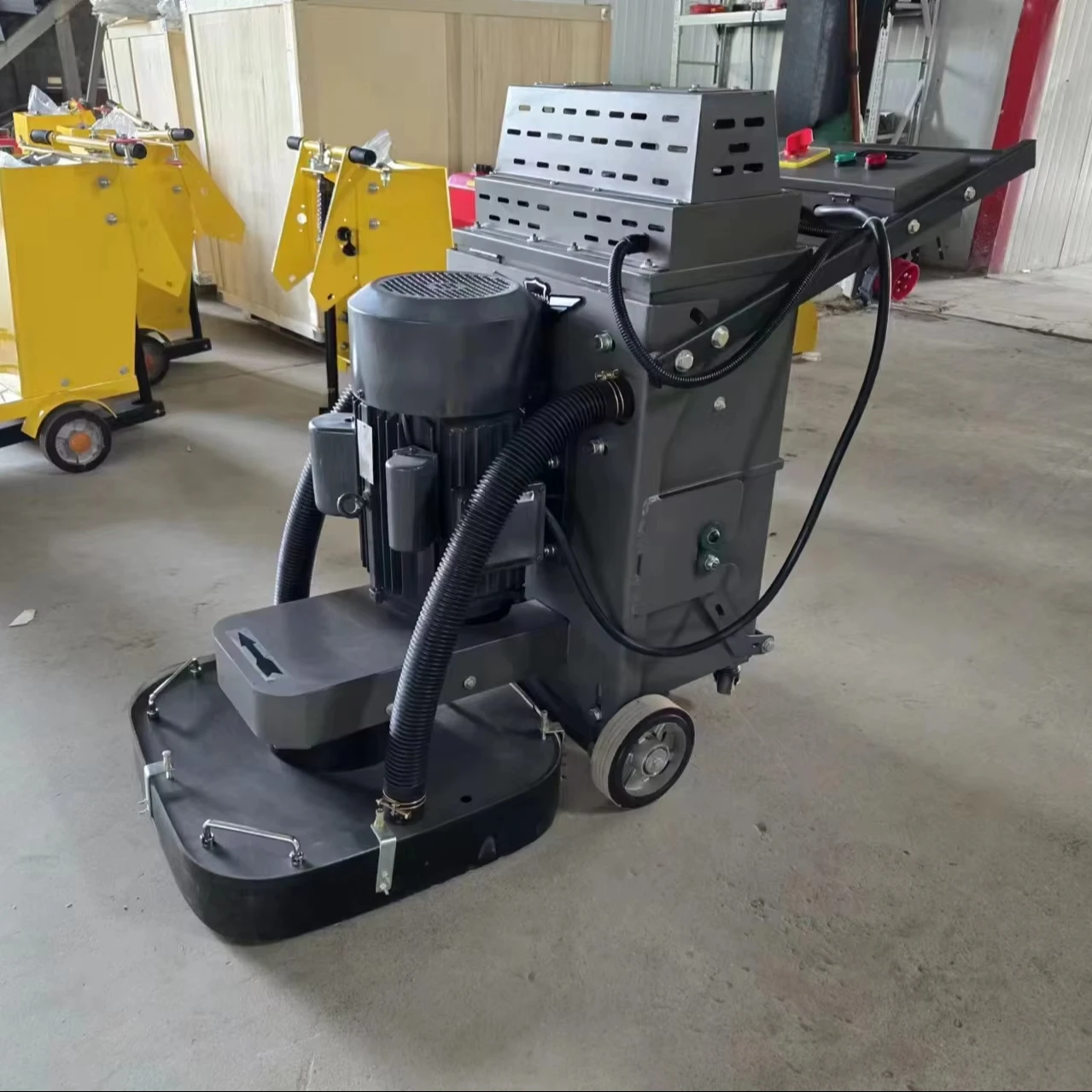 

530mm 220-380V Custom Voltage Floor Surface Concrete Grinding Machine with 9 Grinding Heads Hand Push Polishing Concrete Grinder