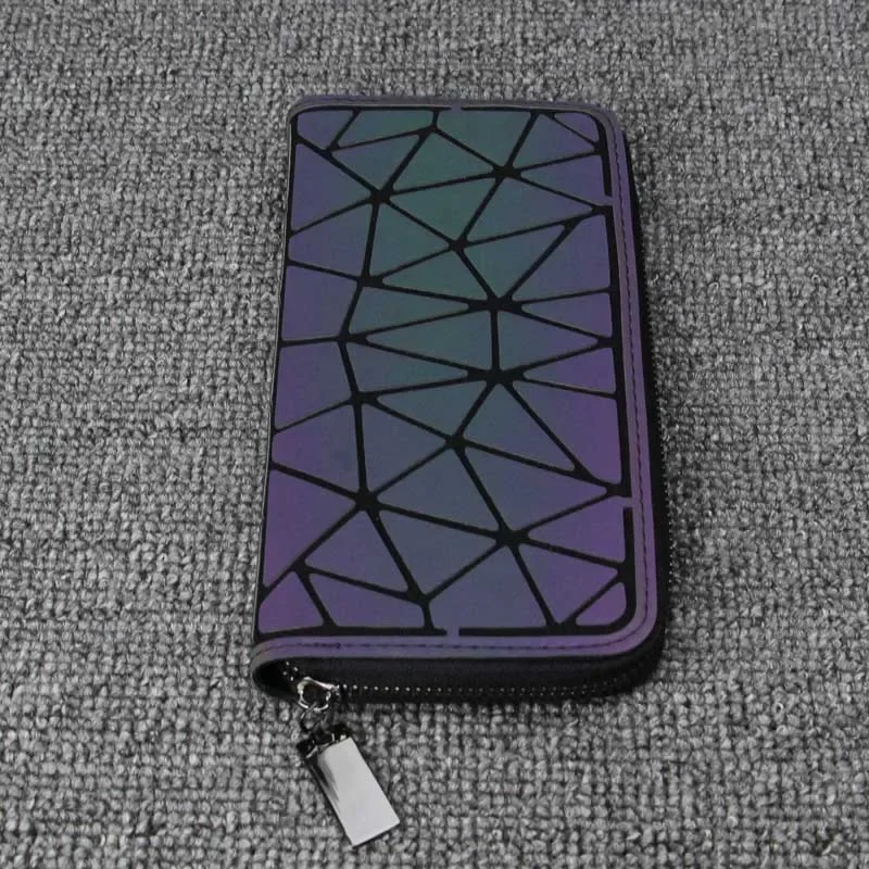 Purse Geometric Wallet Women Long women\'s Long Clutch Wallets Money Bag Wallet zipper Ladies Card Holder carteira portfel
