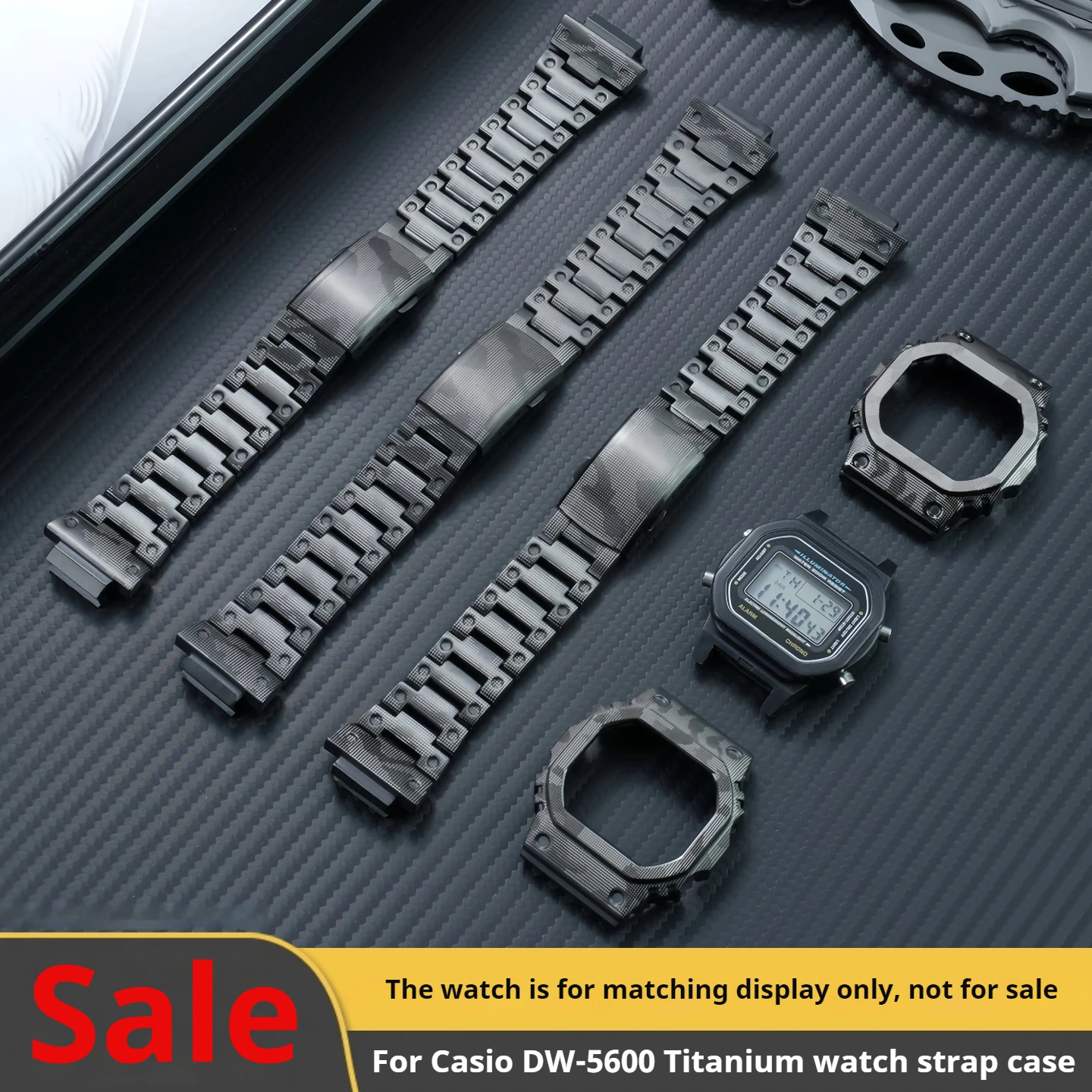 

Комплект для модификации часов DW5600 для Casio DW-5600/5610 GW-M5610: модифицированный стальной корпус и ремешок, титановый камуфляжный браслет GW-B5600.