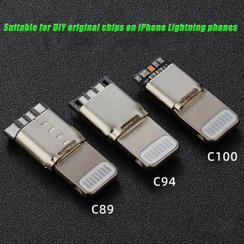 Mobile Phone DIY Data Cable Chip Liahtning C89 MFI Certification C94 Terminal Plug PD Fast Charging 27w C100 Audio Adapter