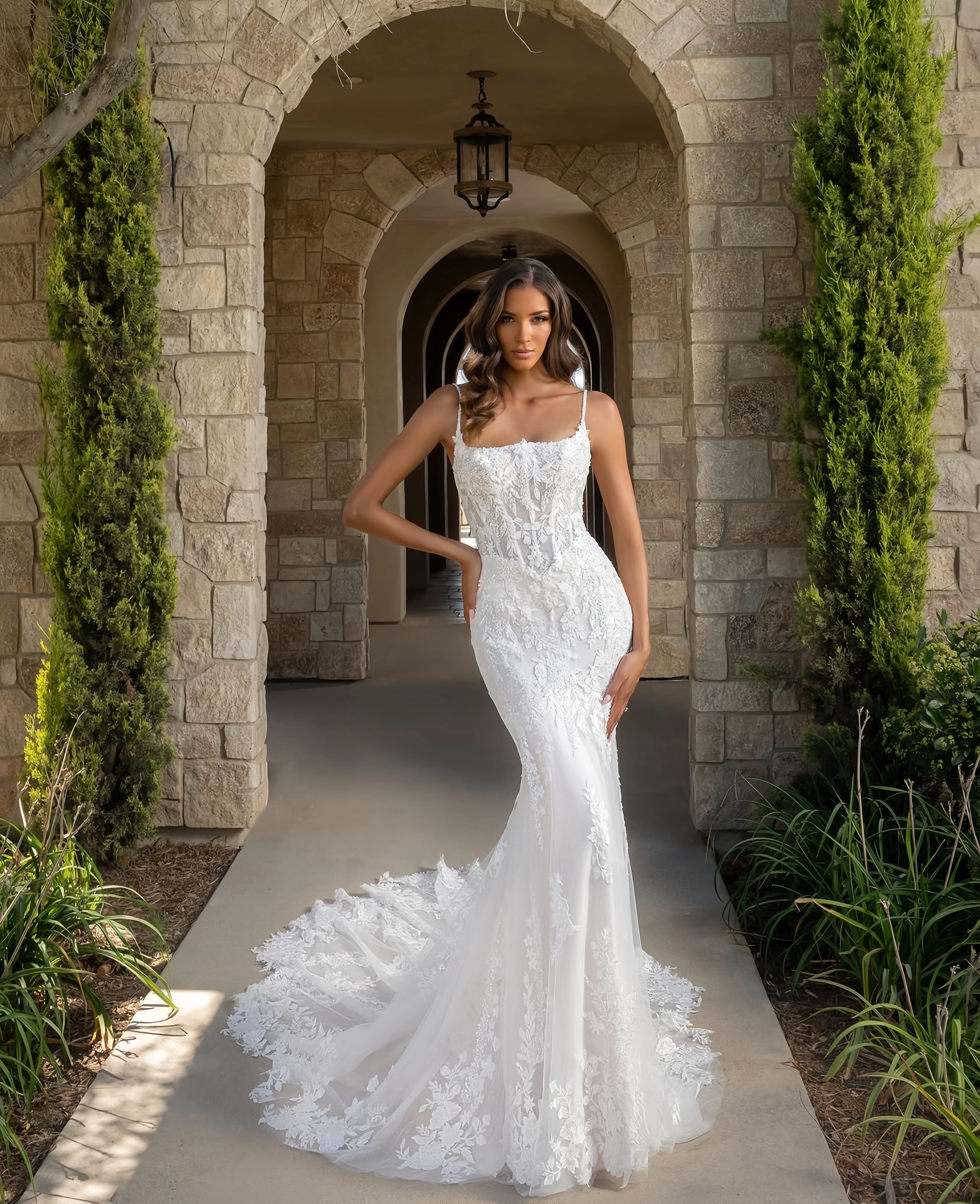 emerald green dress mermaid Jovani 38004 Prom Dress - Red