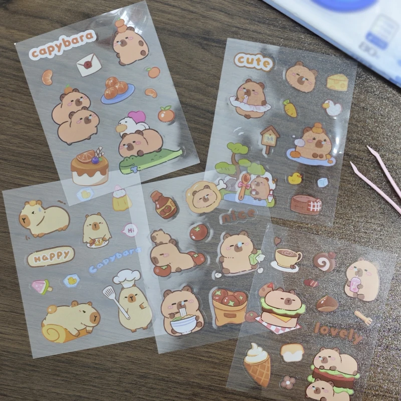 5PCS Kawaii Capybar…
