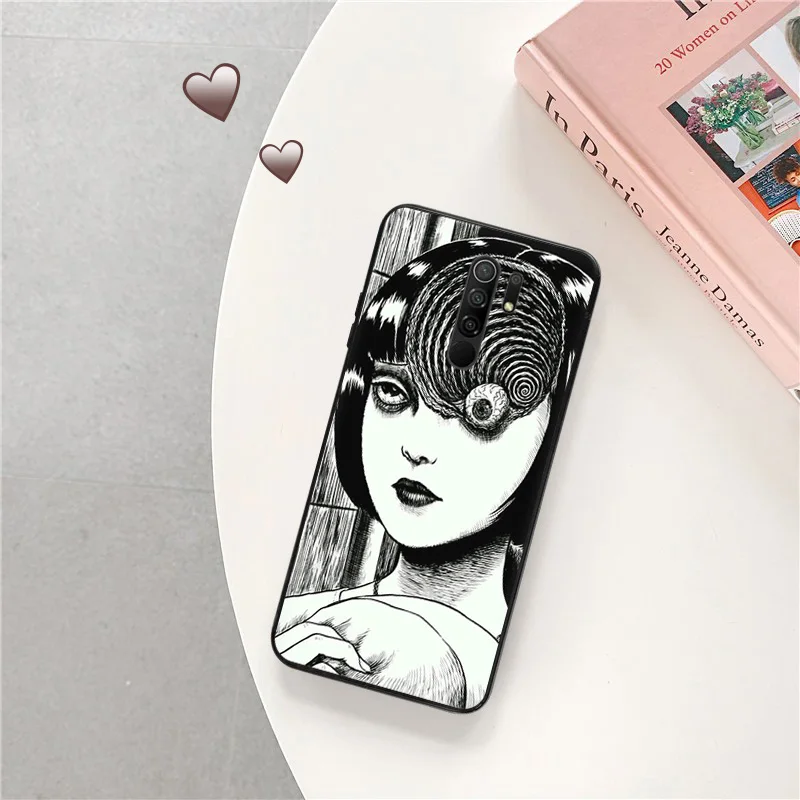 Phone Case for Redmi A2 A1 K60 K50 K40 9T 9C 9A 9I Note 9 S 8T 8 7 Xiaomi CC9Pro Junji Ito Tomie Tees Manga Soft Anti-Drop Cover