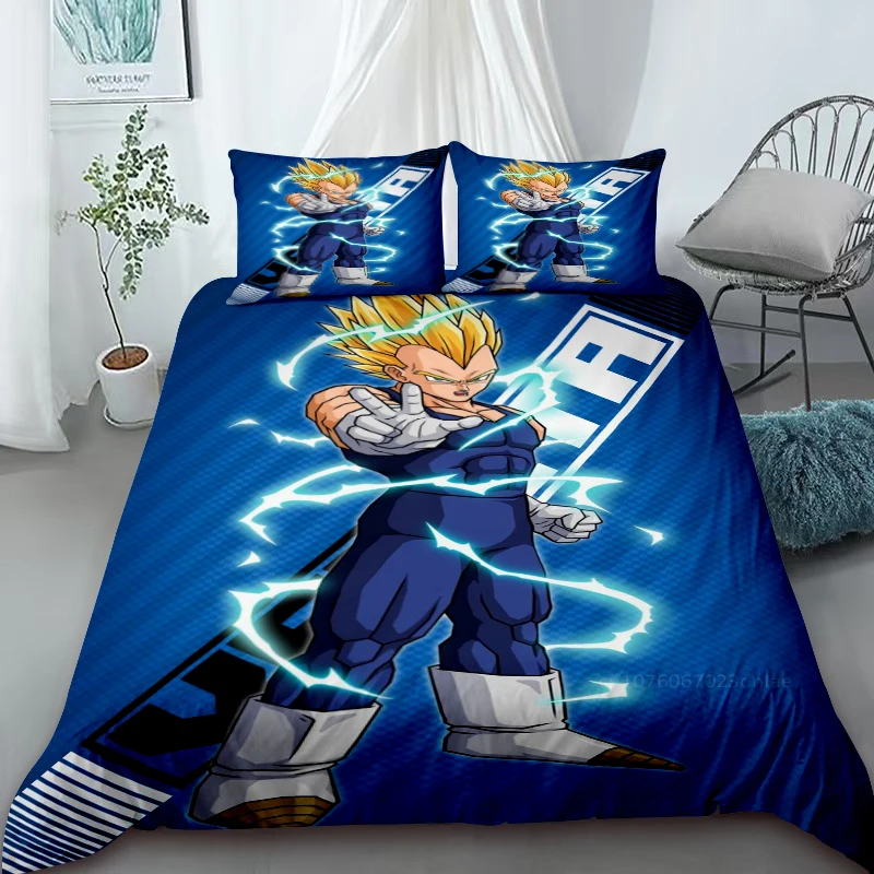 Duvet Cover Dragon Ball Comfort Quilt Cover Cartoon Twin Size Bedding Sets for Christmas Gifts Home Decor