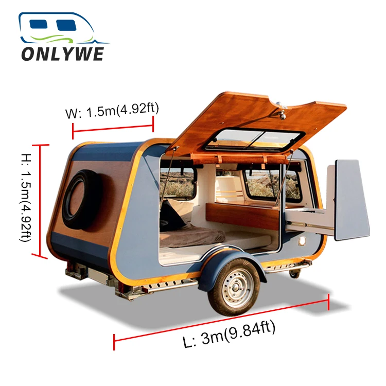 ONLYWE outdoor motorhome RV caravan towable travel house for camper