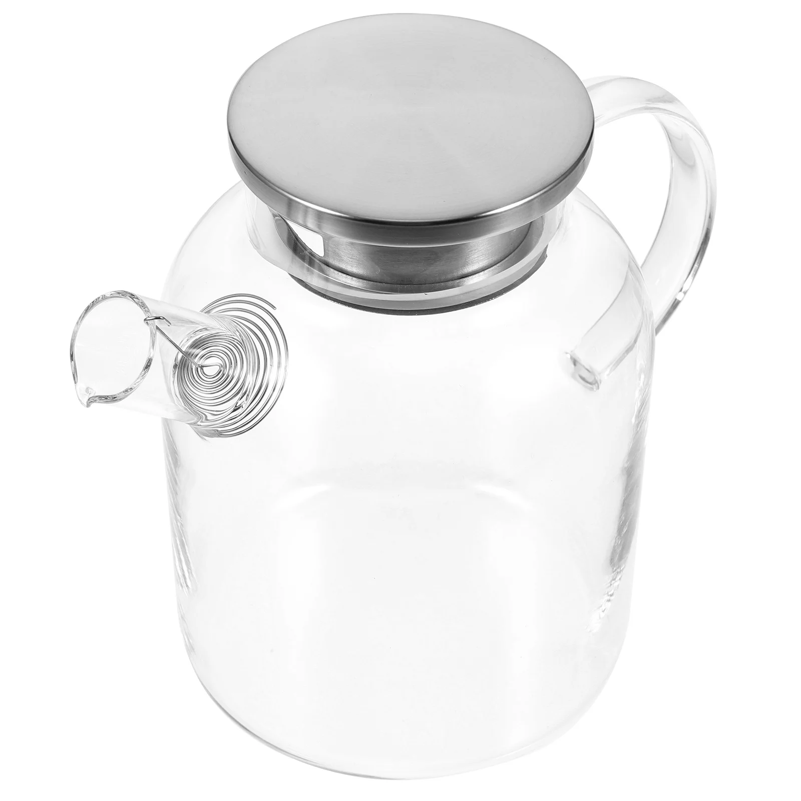

Clear Glass Water Pitcher Ergonomic Comfortable Grip Practical Gift Kitchen Necessity Water Pitcher Teapot Kitchen Necessity