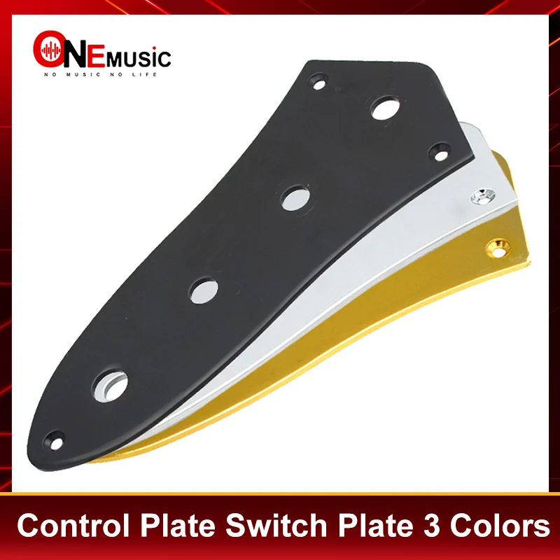 Black/Gold/Chrome Control Plate Switch Plate Pot Wiring Cover For Electric Bass Guitar