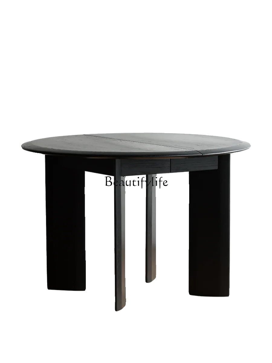 

FG44Modern Minimalist Solid Wood Round Table Home Collapsible round Table