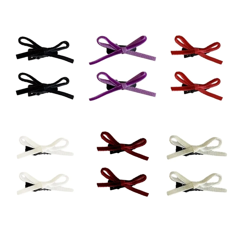 Durable Hair Clips Hairpin with Ribbon Detailing Bowknot Hair Clip Versatile Hair Accessories for Women Teens & Children