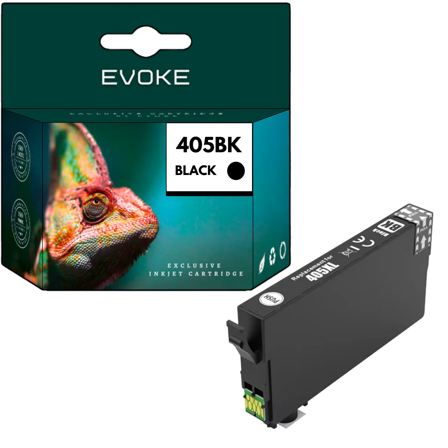 Evoke Compatibele Inkt voor Epson 405XL 405 XL C13T05H14010 Zwart 21 ml 1220 Pagina's Workforce Wf-3820Dwf 3825Dwf 4820Dwf 4825Dwf 4830Dtwf 7310Dtw 7830Dtwf 7840Dtwf