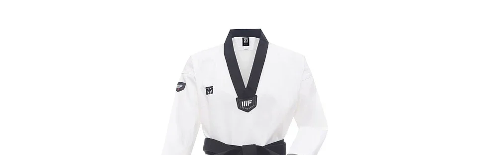 WTF Taekwondo Dobok Kleidung für Kinder und Erwachsene ITF Karate-Anzug Taekwondo-Uniform Karate-Kleidung Größe XXXL-XXXS – Detail 19