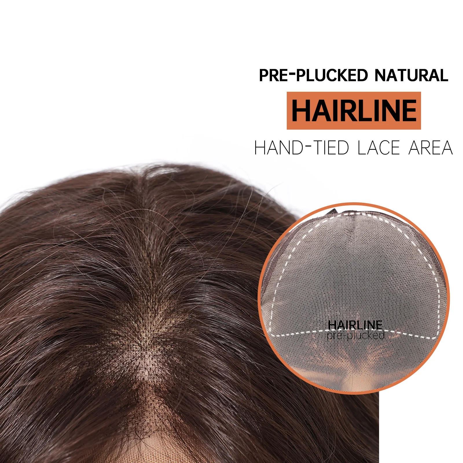 13*6 Lace Frontal Synthetic Wigs for Women Long Wavy Dark Brown Wigs 30 Inches Brown Natural Hair Free Part Heat Resistant Wigs