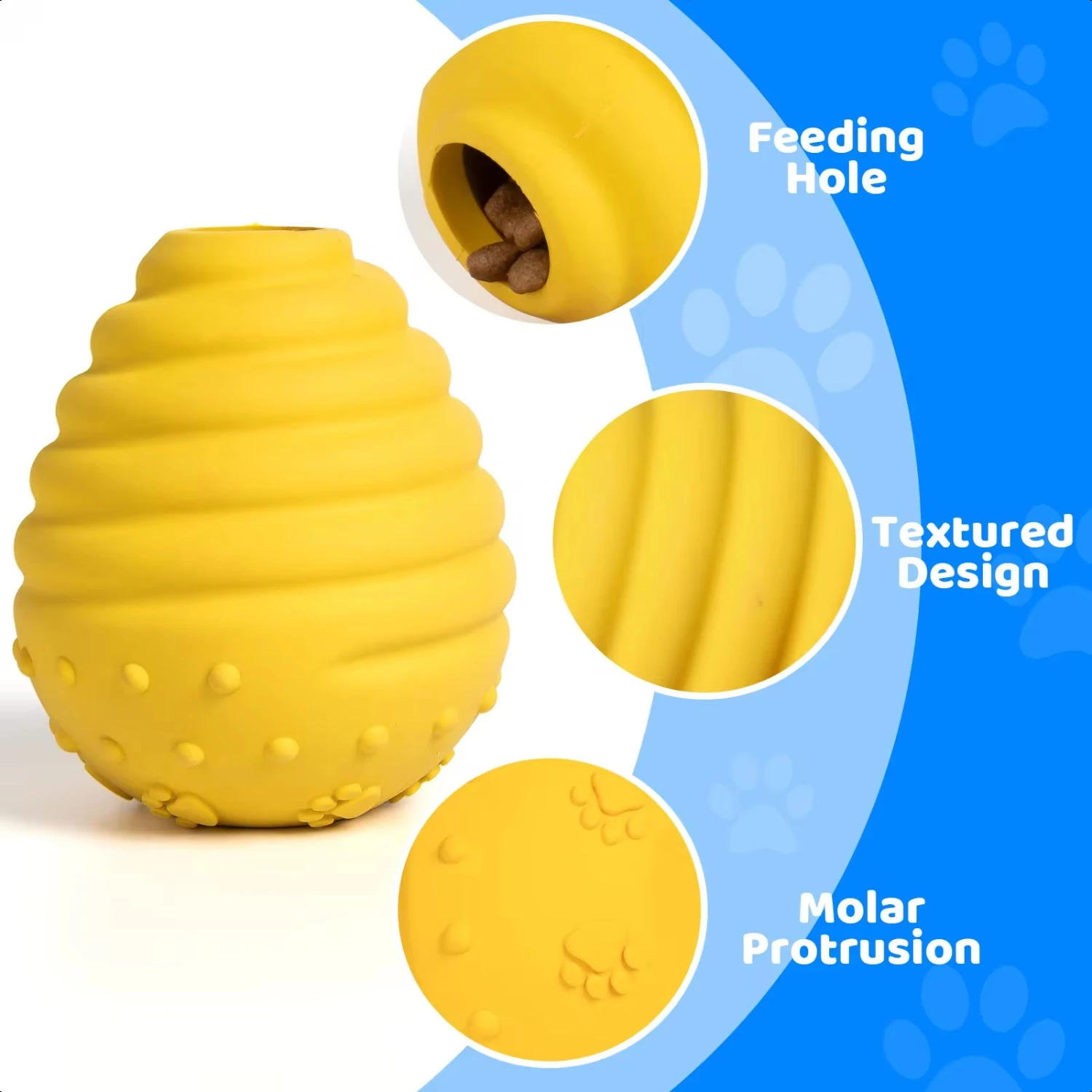 Interactive Dog Toys Detachable Dog Tug of War Toy with 2 Rings Natural Rubber Dog Chew Toys Suitable  Large Dogs  Teeth