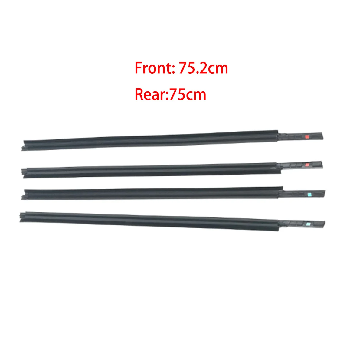 4PCS Car Outer Door Windows Rubber Weatherstrip For Suzuki SX4 07-13 Hatchback Waterproof Pressure Sealing Strip Car Accessories