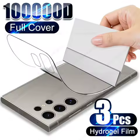 3Pcs Back Protector Clear Sticker Hydrogel Film For Samsung Galaxy S23 S22 S21 S20 Fe S24 Ultra Plus A54 A53 A52 A34 5G Film