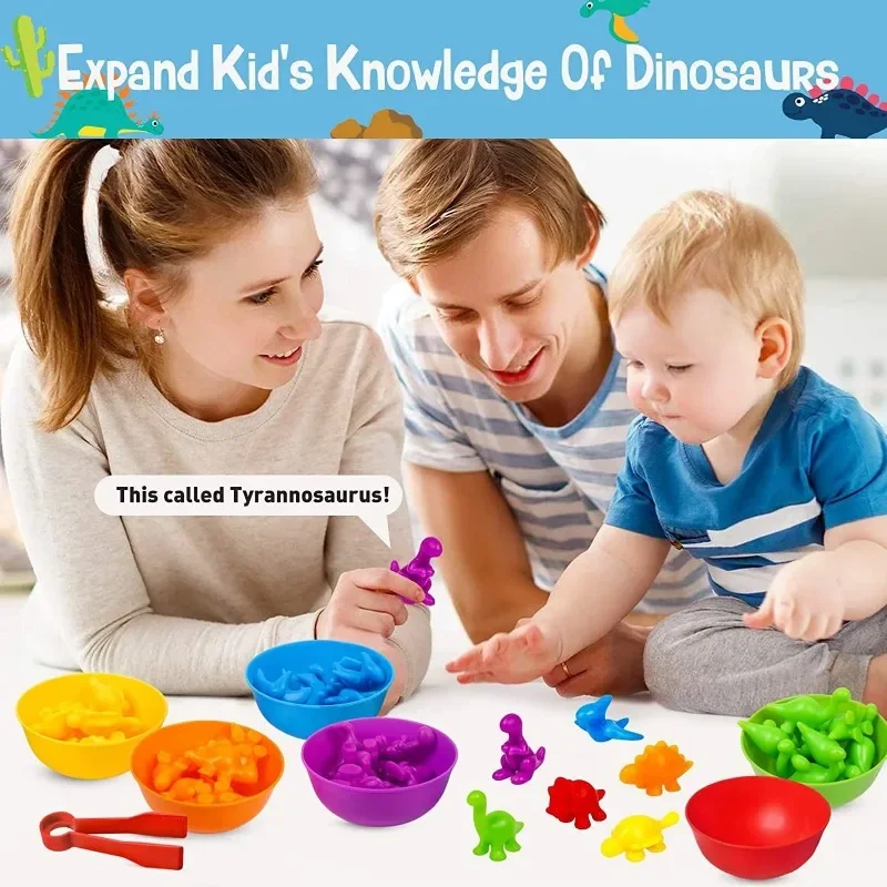 Children's Cognitive Toys Rainbow Counting Soft Rubber Early Education Montessori Enlightenment Mathematics Bucket Teaching Aids