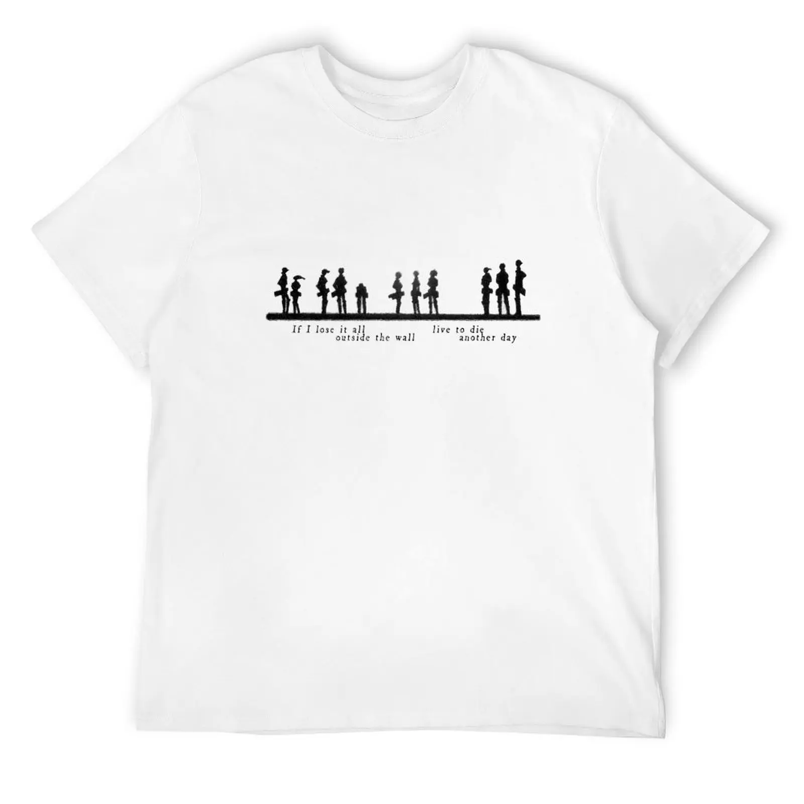 

Outside the Wall (Black & White) T-Shirt topping shirts graphic tees oversized essential t shirt clothes for men