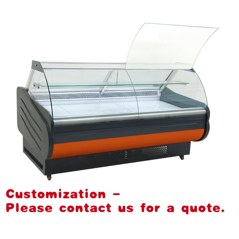 

Customize.Supermarket Direct Cooling Beef, Mutton and Fish Freezer Meat Display Cabinet Horizontal Freezer