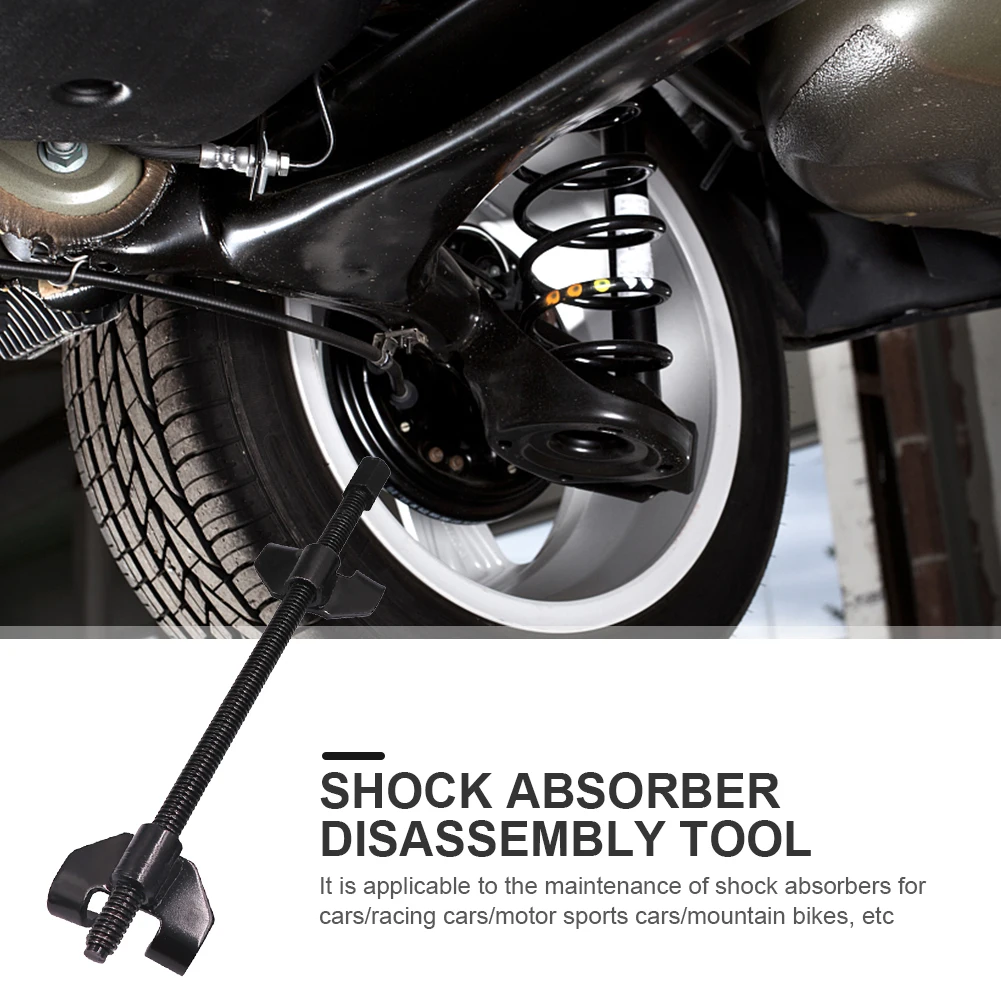 

Black Shock Absorber Disassembly Tool Heavy Duty Disassembly and Assembly Tools High Carbon Steel for Motorcycle Mountain Bike
