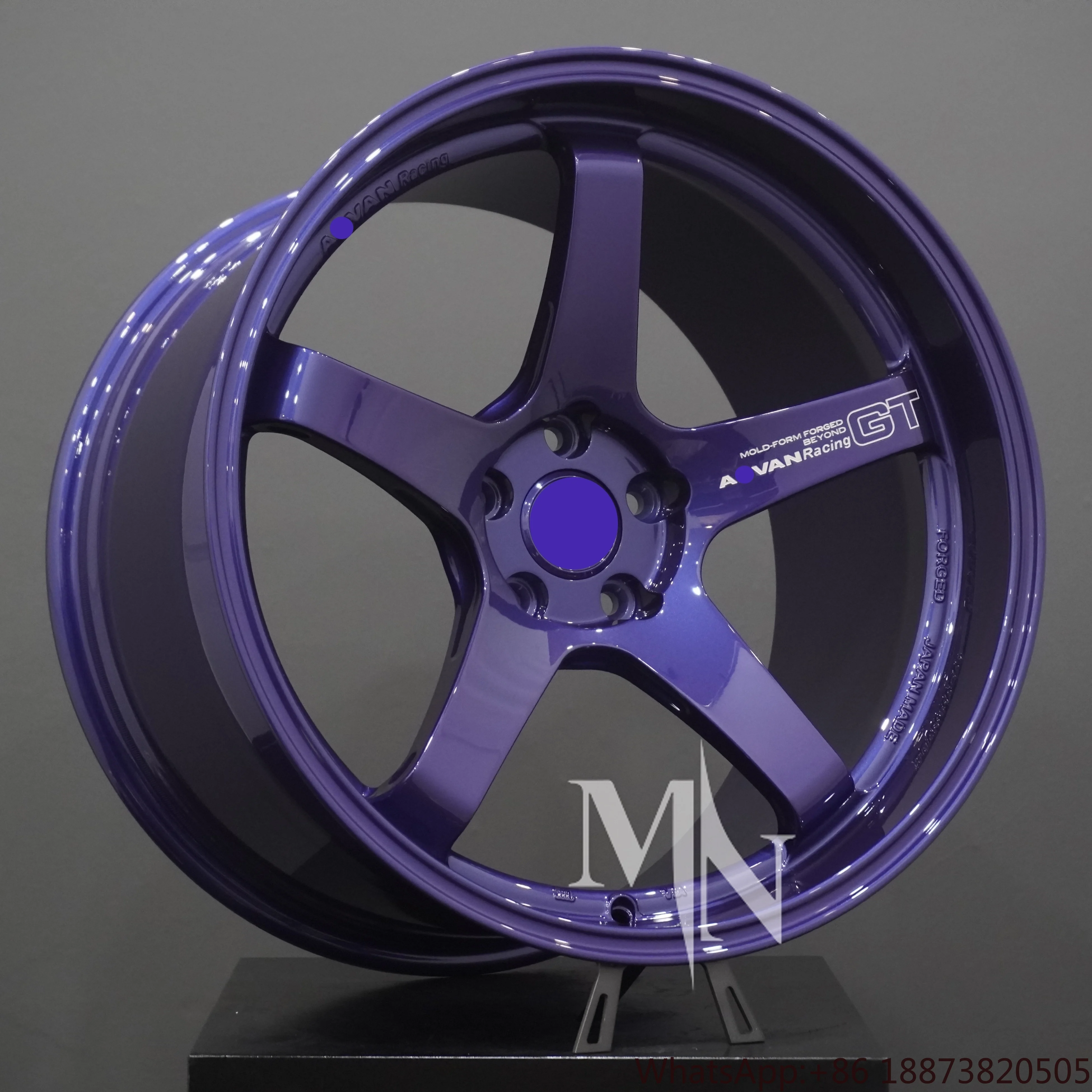 DIY Maining Forged Blue Advan GT 5 Spoke Wheels 18 19 20 21 22 Inch Custom Premium Racing Wheels For Supra BRZ