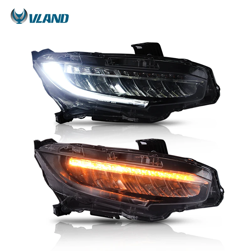 Vland Factory Wholesale LED Headlight for 2016-up Car Auto Part Head Lamp Accessories Lighting Sequential