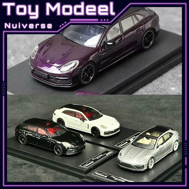 RM 1:64 Rhino Porsche Panamera Shooting Brake Hoge Detail Diecast Alloy Automodel Statisch Display Collectible Hobby Perfect Cadeau