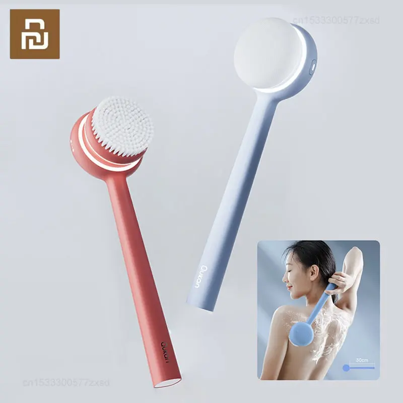 

Youpin Electric Body Scrubber Brush Exfoliating Massage ipx7 Waterproof Cleansing Brush for Showering Household with Led light