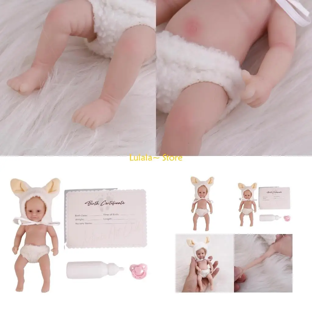 

Y4QA Реалистичные новорожденные куклы Силиконовые милые маленькие куклы Реалистичная имитация