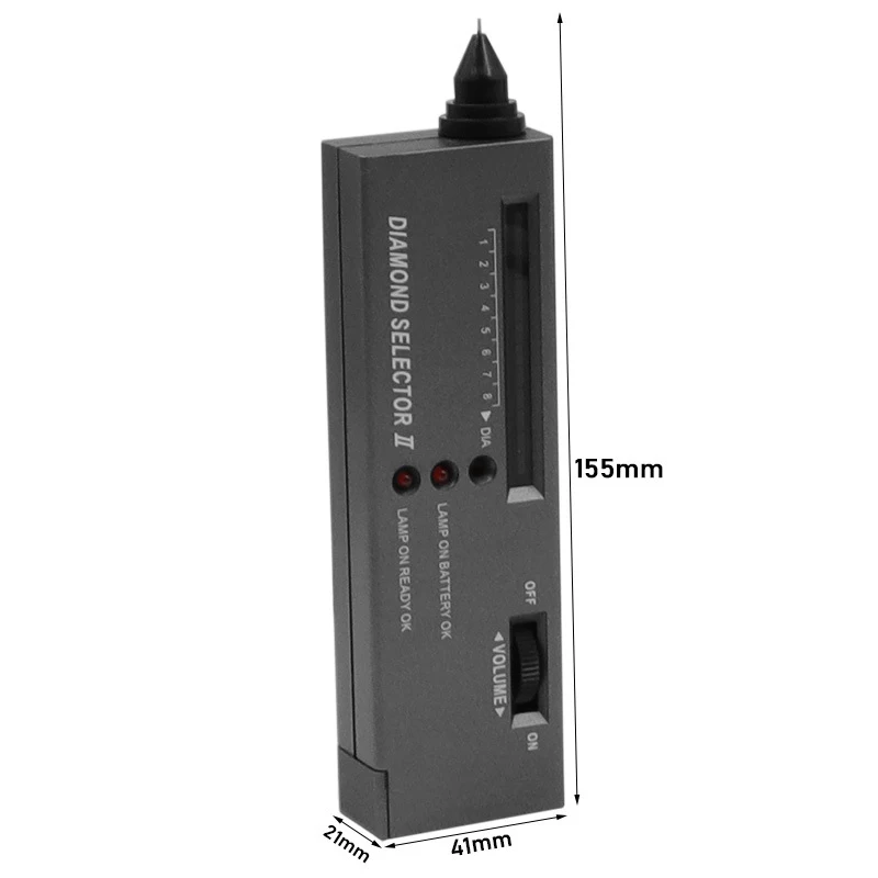 Imagem -06 - Diamante Gemas Testador Caneta Portátil Pedra Preciosa Ferramenta Seletor Led Indicador Preciso Confiável Ferramenta de Teste de Jóias
