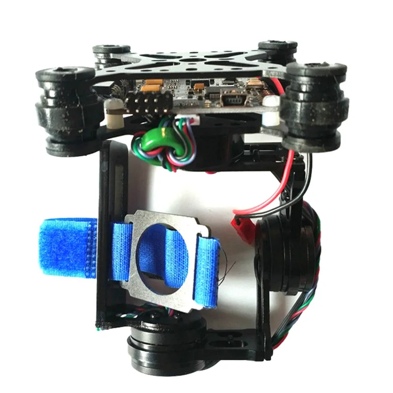 جديد-لـ FPV وحدة الرماية الجوية SCT Hawkeye Gimbal 2-Axis Gimbal 3-Axis 2D وحدة Gimbal بدون فرش سهلة التركيب باللون الأسود