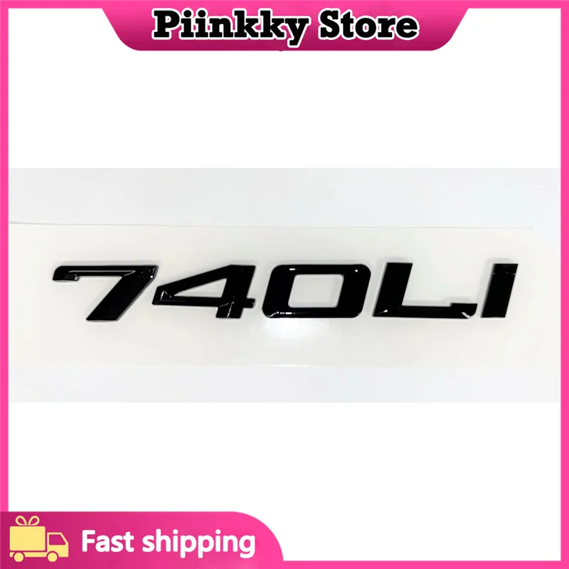 New Font Numbers Letters 730Li 735Li 740Li 745Li 750Li 760Li ABS Emblem for 7 Series Car Trunk Nameplate Logo Sticker