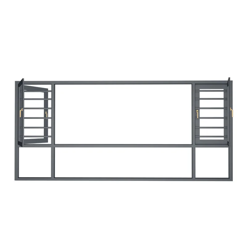 

Villa high-end aluminum alloy doors and windows sound insulation and heat insulation balcony floor-to-ceiling windows