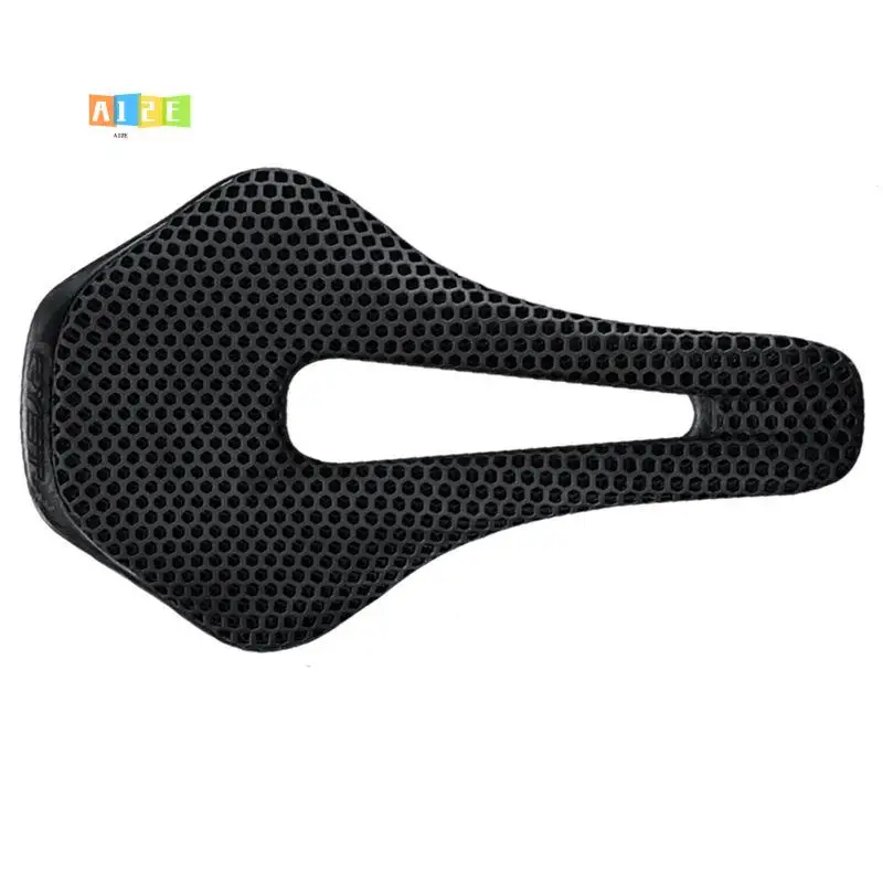 

A12E-3D Printed Bicycle Saddle Ultralight Carbon Fiber Hollow Comfortable Breathable Gravel Road Bike Cycling Seat Parts