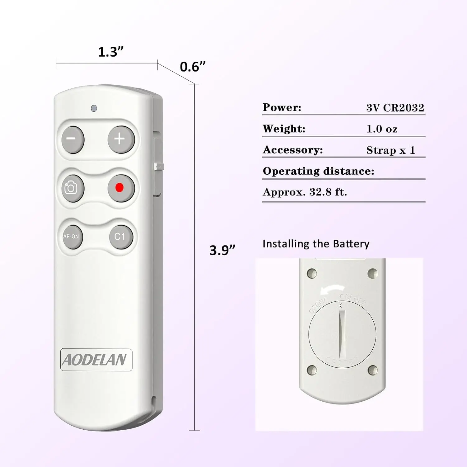 White RMT-P1BT Wireless Remote Control for Sony ZV-1II ZV-E10 a6700 a7RV a7IV a9III a7RIV a6600 Vlogging YouTube TikTok Shooting