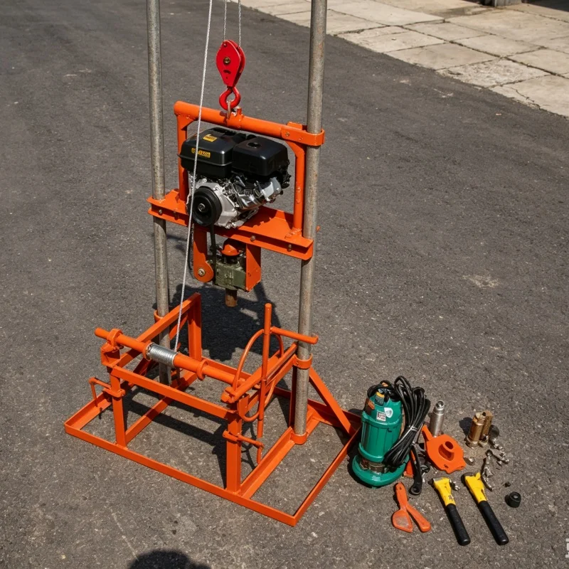 Customized Water Well Drilling Rig, Small Water Drilling Machine, Drilling Equipment for Household Drinking Water Wells