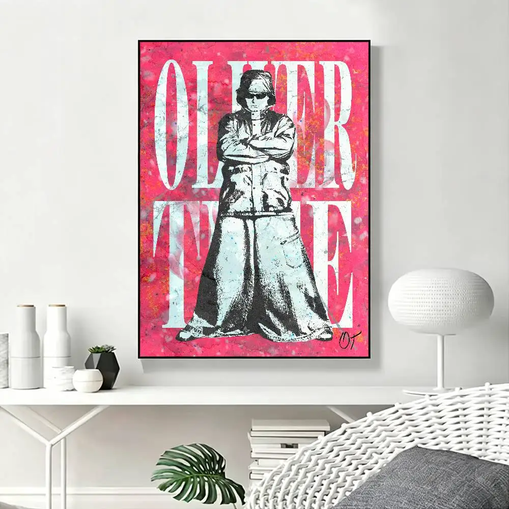 Indie Pop Rap Singer O-Oliver Tree Poster High Quality Dorm Living Room Aesthetic Wall Decoration Painting Stickers Gift