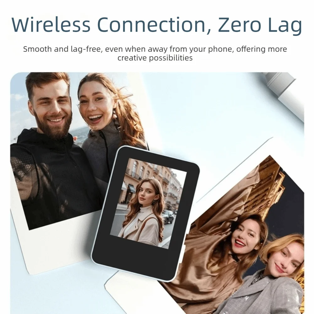 Selfie Tool Wireless Selfie Screen Portable Magnetic Mount Rear Camera Screen Mini 1.8-Inch Portable Selfie Screen Vlog